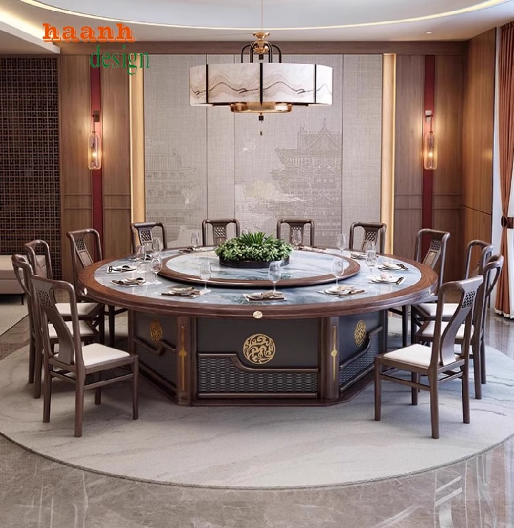 Khám phá bàn ghế nhà hàng gỗ tự nhiên đẹp mắt-BNH 002