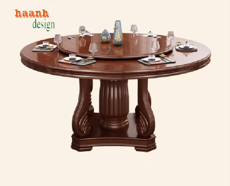 bàn ăn nhà hàng gỗ tự nhiên