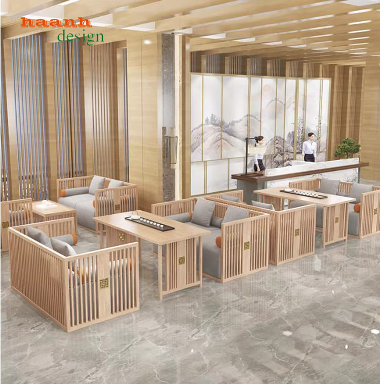 Bàn ghế ăn nhà hàng cao cấp cho không gian nhà hàng,khách sạn-BNH 008