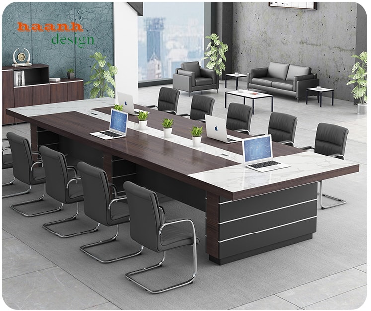Bàn họp gỗ công nghiệp hiện đại