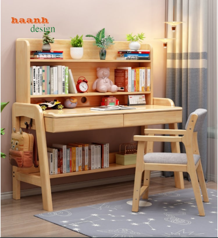 Bàn học trẻ em gỗ tự nhiên