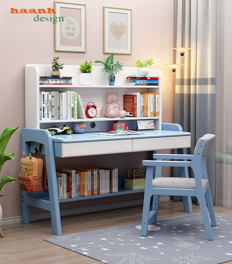 Bàn học trẻ em gỗ tự nhiên đẹp