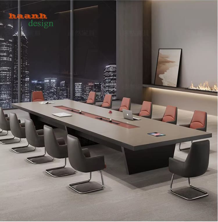 Mẫu bàn họp văn phòng bằng gỗ hiện đại được ưa chuộng hiện nay-PHH 015