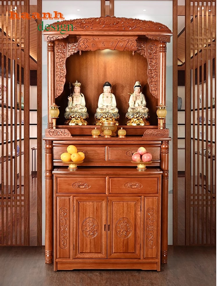 Bàn thờ phật gỗ tự nhiên