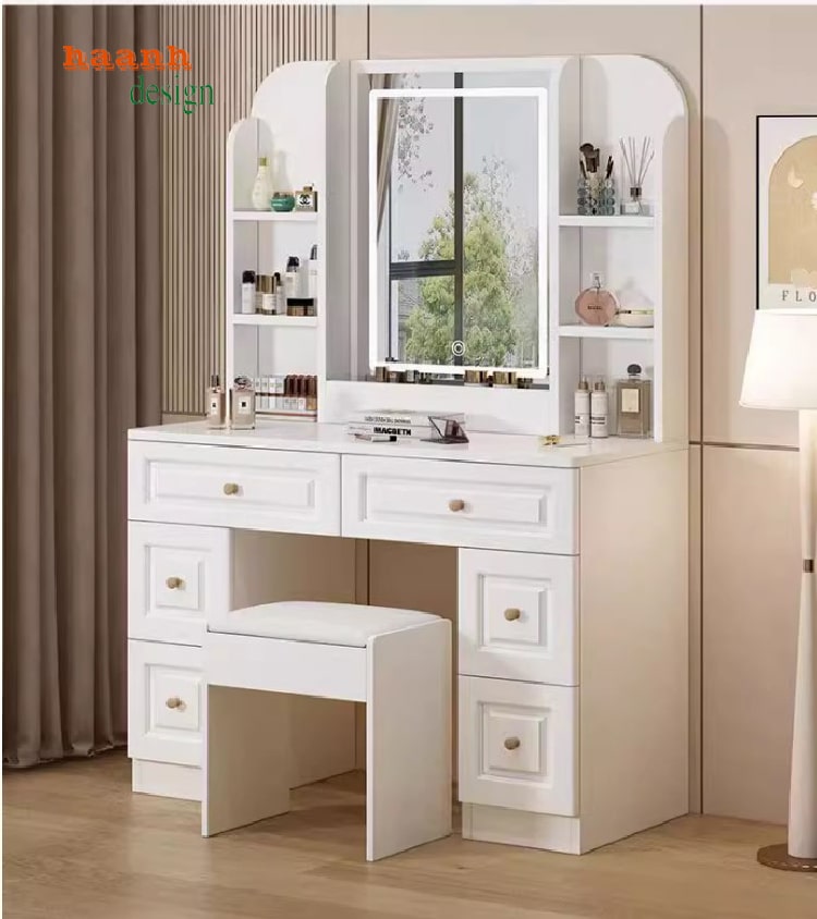 Bàn trang điểm gỗ công nghiệp giá tốt – Sang trọng và bền bỉ-BTH 006
