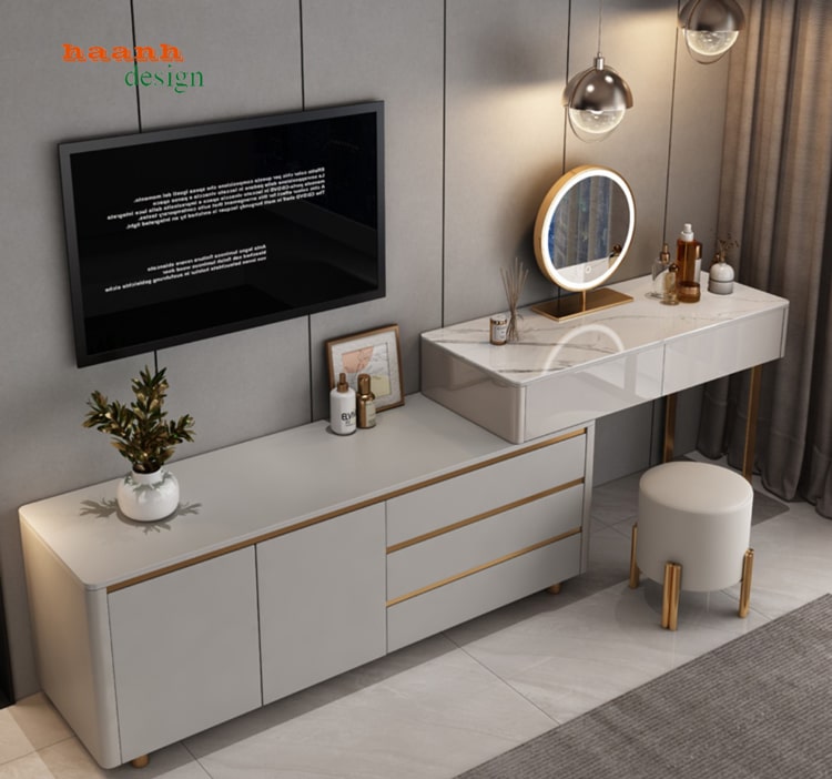 Bàn trang điểm gỗ công nghiệp