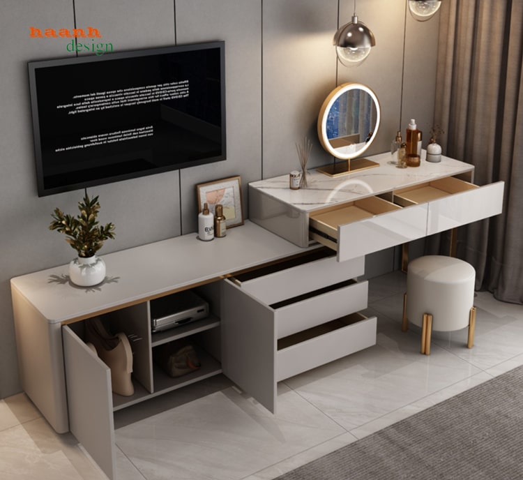 Bàn trang điểm gỗ công nghiệp