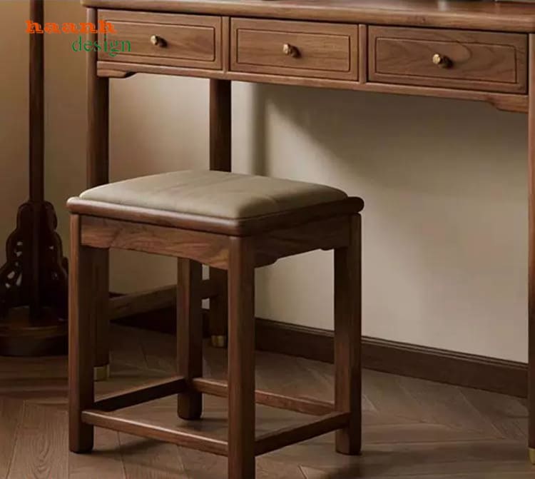 Bàn trang điểm gỗ óc chó cao cấp