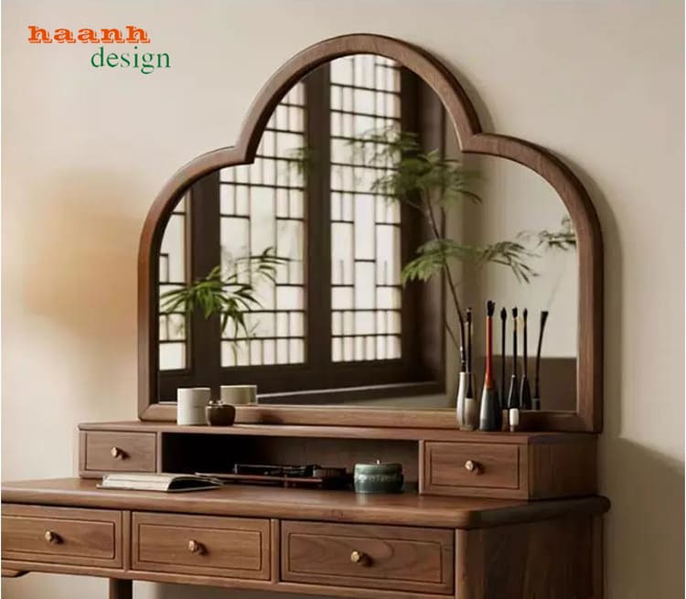 Bàn trang điểm đẹp trong phòng ngủ hiện đại