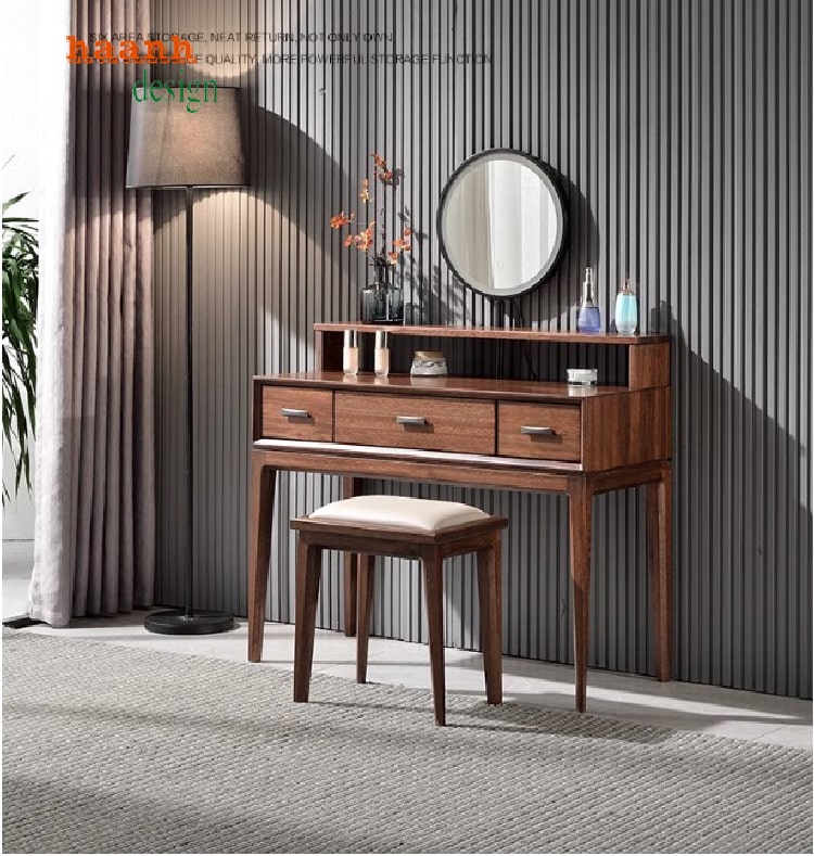 Trẻ trung với mẫu bàn trang điểm gỗ hiện đại-BTH 005