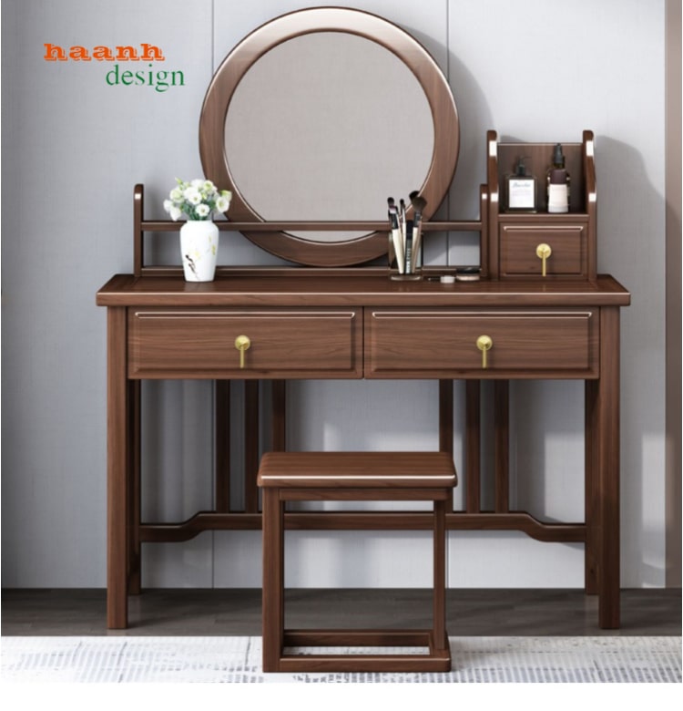 Bàn trang điểm gỗ tự nhiên hiện đại
