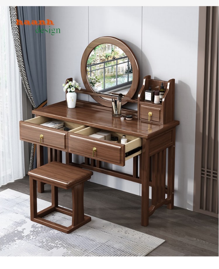 Bàn trang điểm gỗ tự nhiên