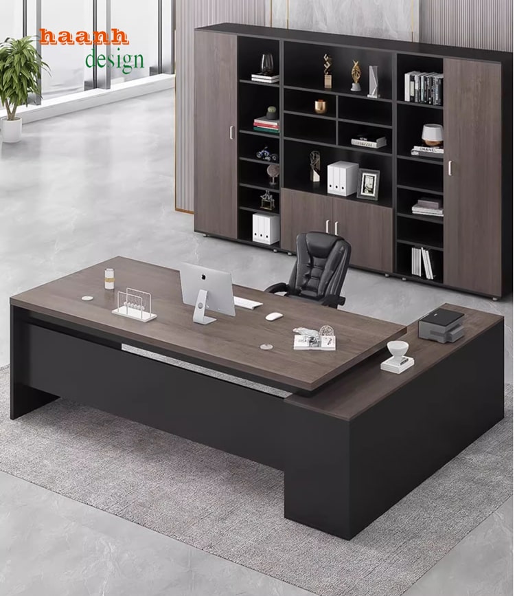 Bàn trưởng phòng gỗ công nghiệp cho văn phòng BTF 001