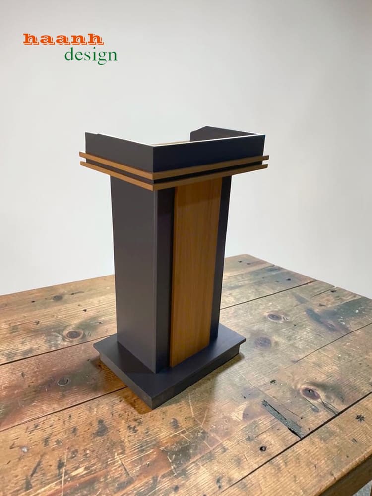 Bục phát biểu gỗ công nghiệp hiện đại đẹp cho hội trường