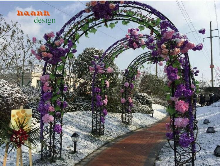Cổng vòm trang trí sắt sơn tĩnh điện