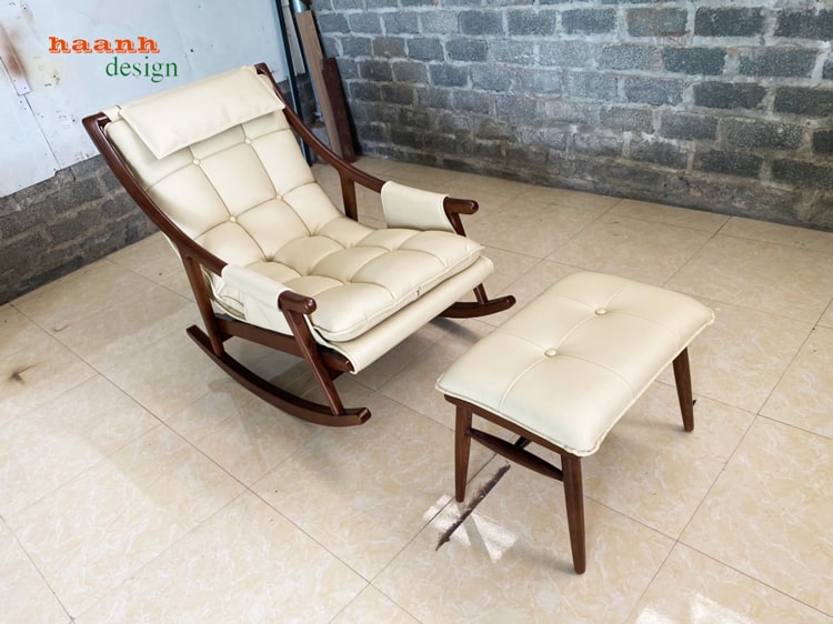 Ghế thư giãn đọc sách gỗ sồi sản phẩm dành cho gia đình 