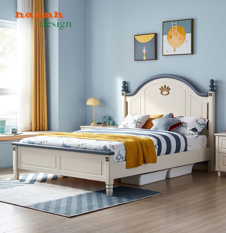 Giường đơn trẻ em gỗ c&ocirc;ng nghiệp 