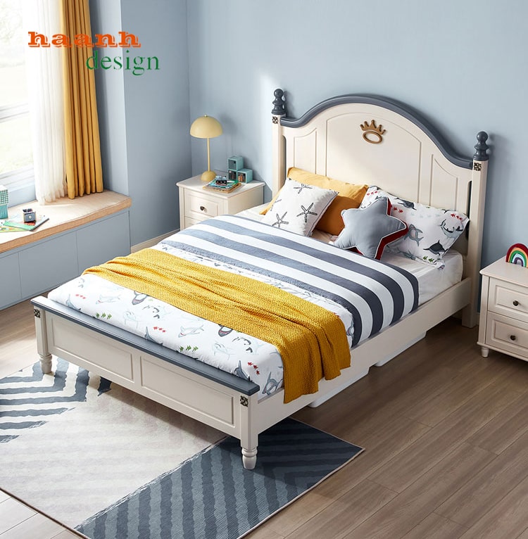 Giường trẻ em gỗ c&ocirc;ng nghiệp 