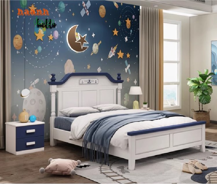 Những mẫu giường ngủ trẻ em bằng gỗ đang hot hiện nay-GND 010