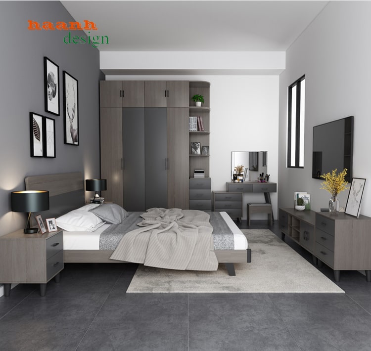 Giường ngủ gỗ công nghiệp