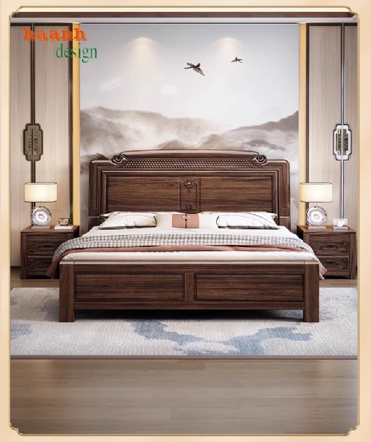 giường ngủ gỗ hương 