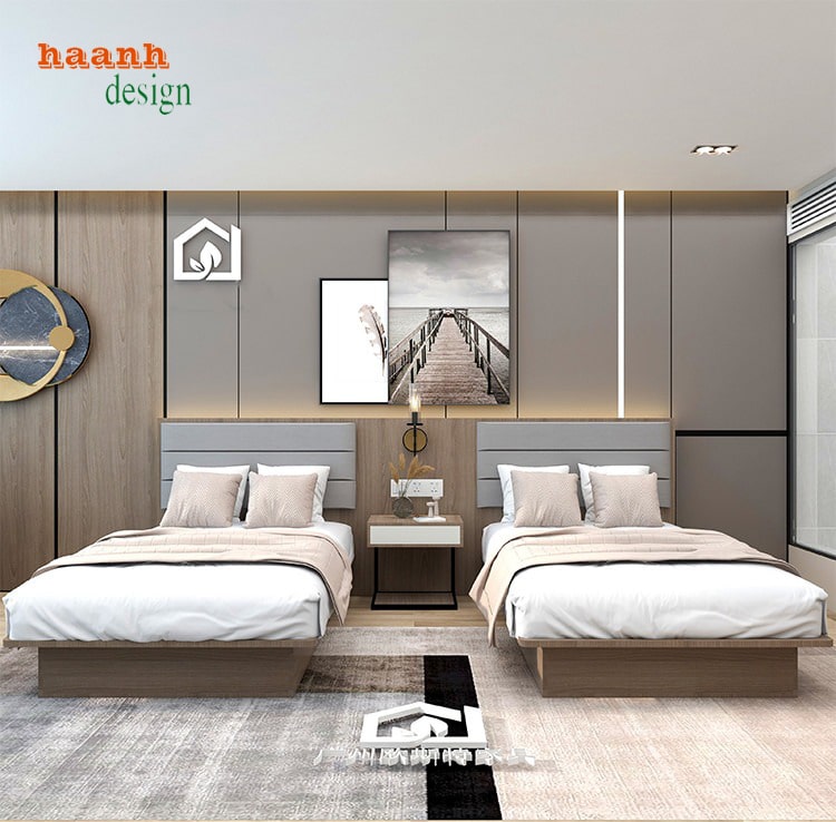 Giường ngủ khách sạn hiện đại và tiện nghi-GNN 005