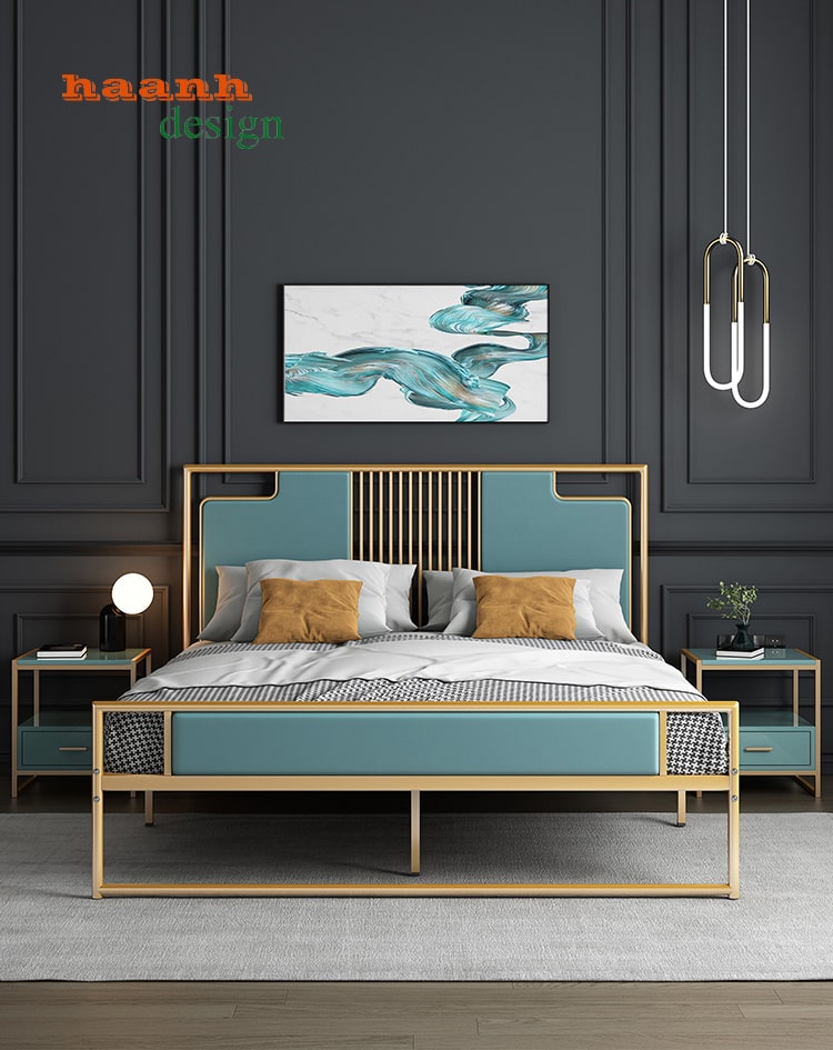 Giường ngủ sắt sơn tĩnh điện