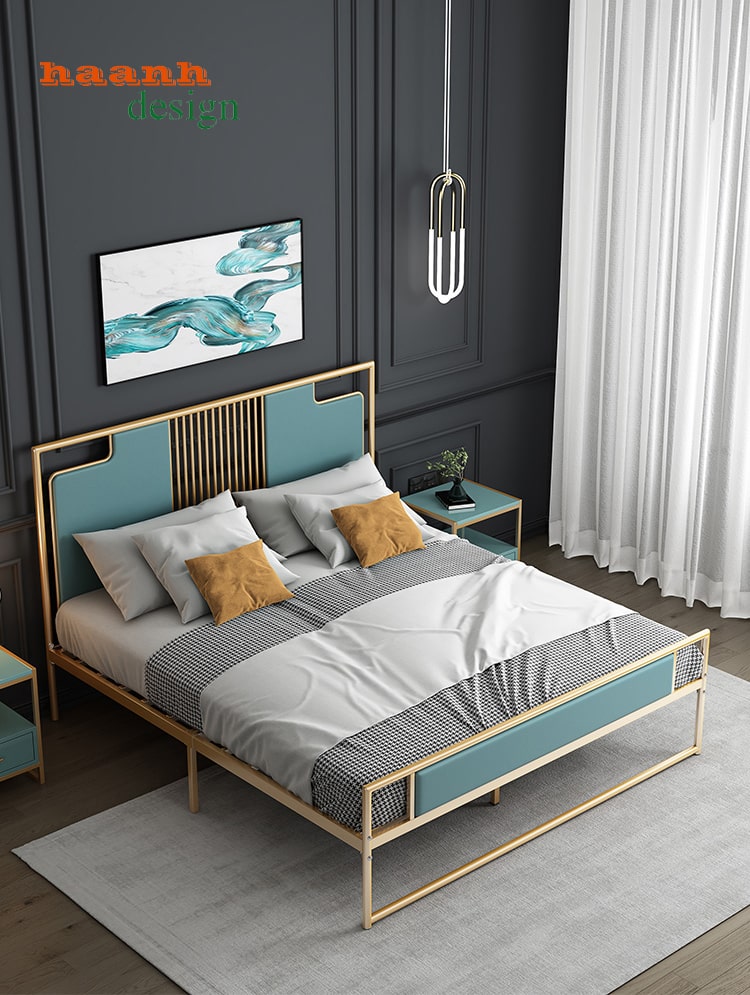 Giường ngủ sắt sơn tĩnh điện