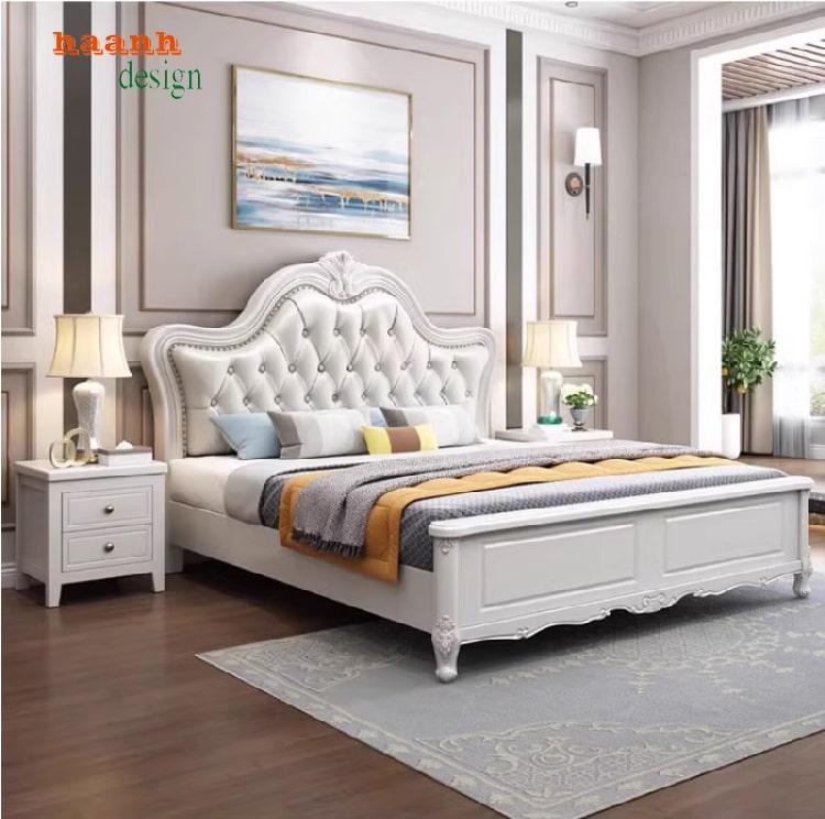 Giường Ngủ Tân Cổ Điển Chọn Lựa Đẹp Cho Không Gian Sống-GGC 011