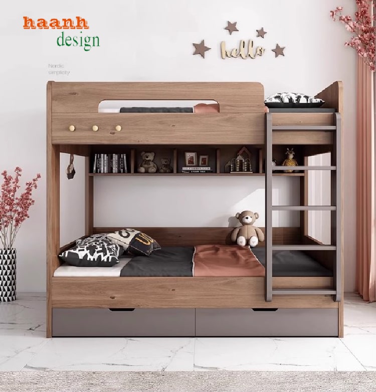 Top mẫu giường tầng trẻ em hiện đại đẹp, bền, tiện nghi-GTC 005