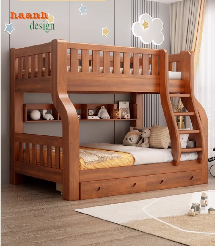 Giường tầng cho bé giá xưởng – Chất liệu chuẩn, thiết kế đẹp-GTE 013