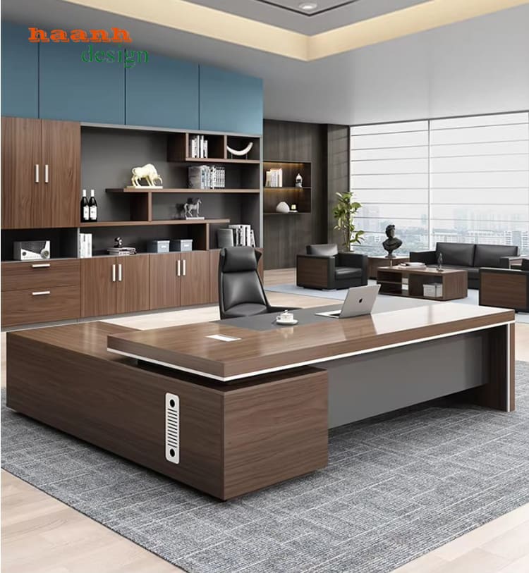Mẫu bàn làm việc giám đốc thiết kế hiện đại, sang trọng-PGD 016