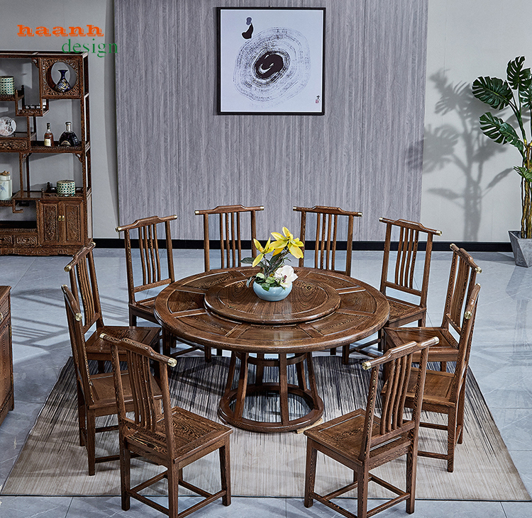 Bàn ghế nhà hàng gỗ tự nhiên