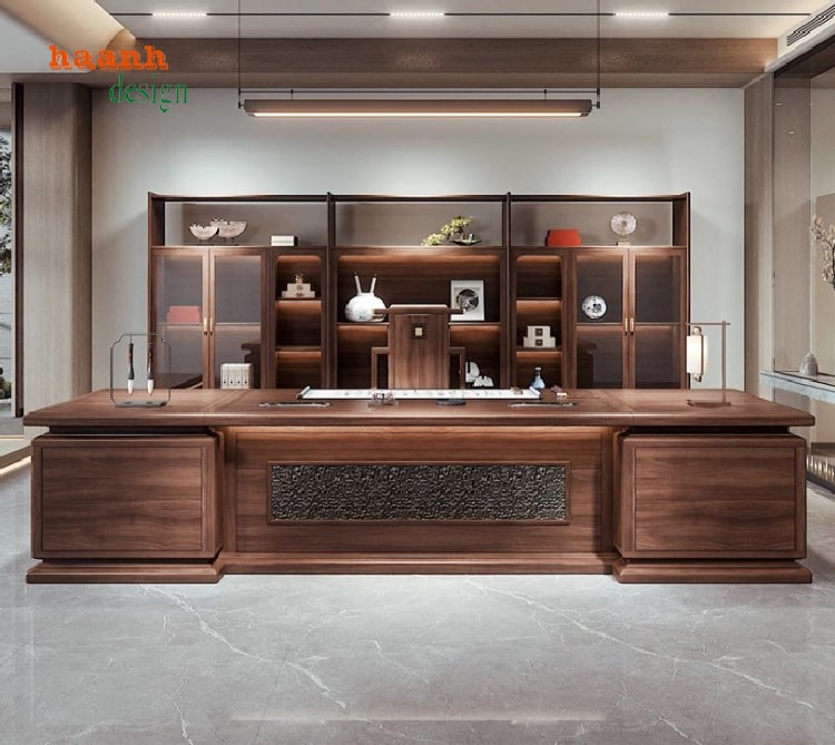 Khám phá bàn ghế lãnh đạo gỗ sồi – Sang trọng và bền bỉ-PGG 014