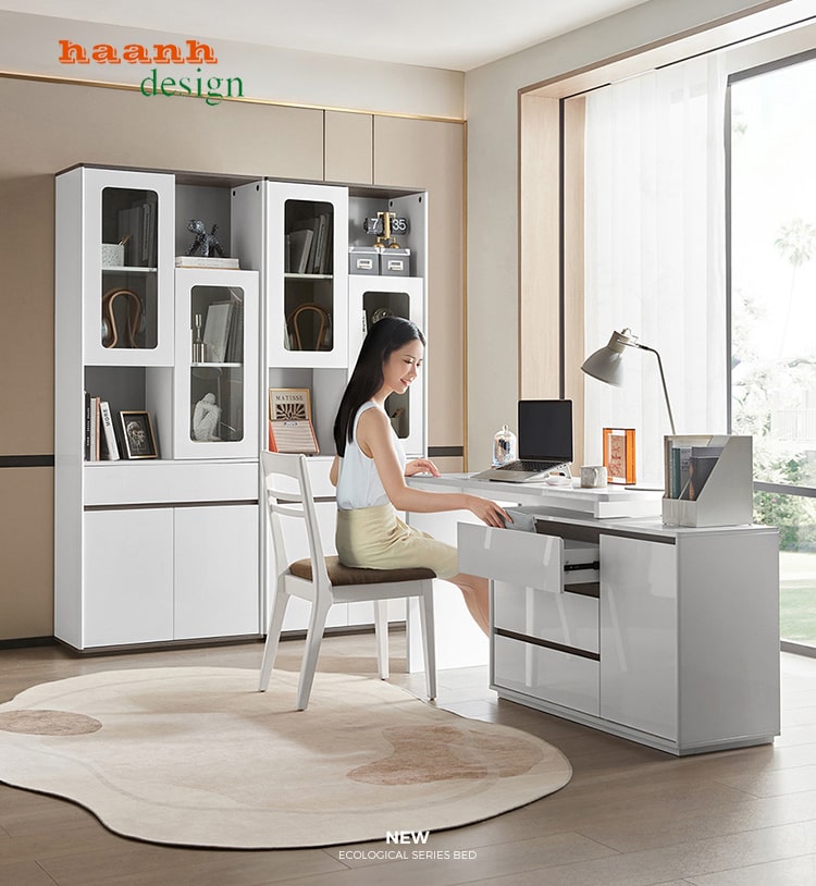 Phòng làm việc gỗ công nghiệp