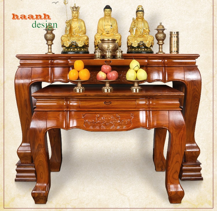 Sập thờ gỗ tự nhiên giả cổ