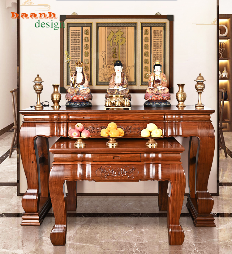Sập thờ gỗ tự nhiên giả cổ