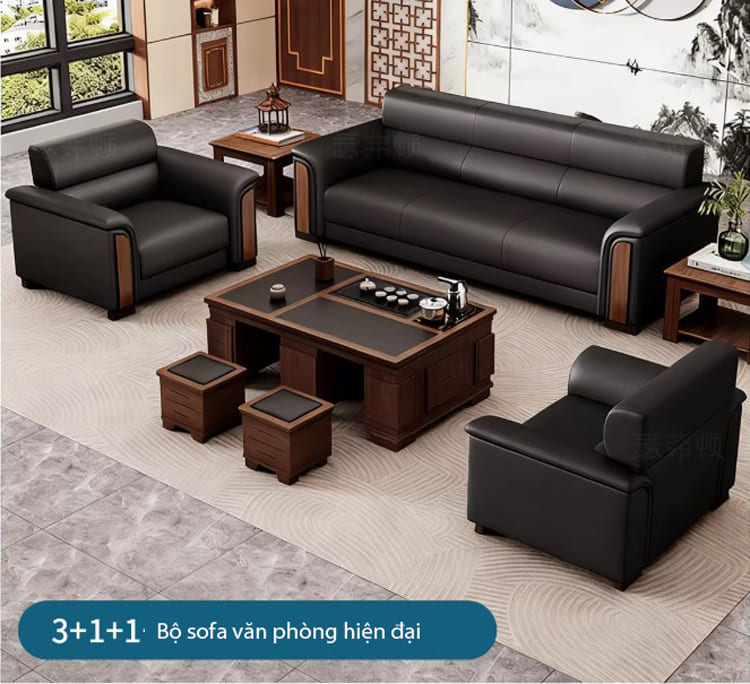 Bộ sofa văn phòng sang trọng nâng tầm không gian lãnh đạo-VFVP 018