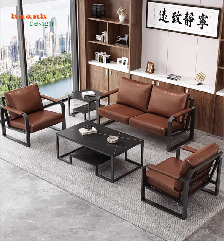 Bàn ghế sofa bằng sắt – Xu hướng nội thất phòng khách mới-SFS 010