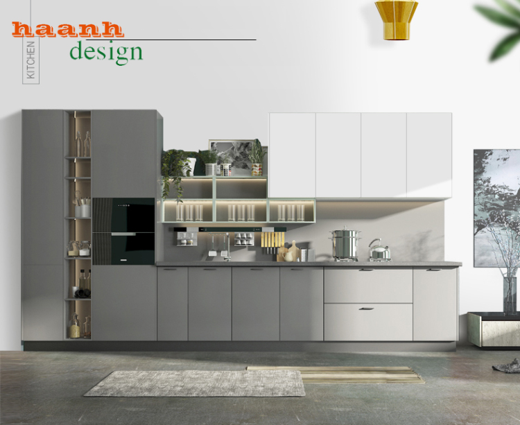 Tủ bếp gỗ công nghiệp