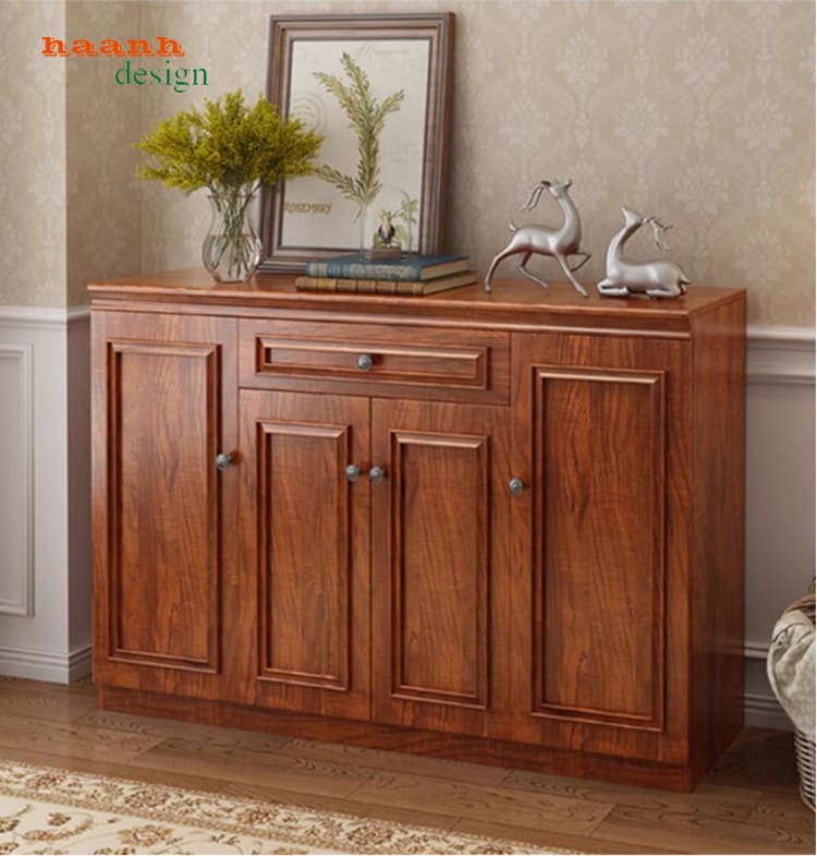 Tủ để giày dép bằng gỗ cao cấp – Thiết kế xu hướng 2025-TGH 012