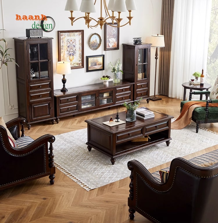 tủ kệ trang trí phòng khách 