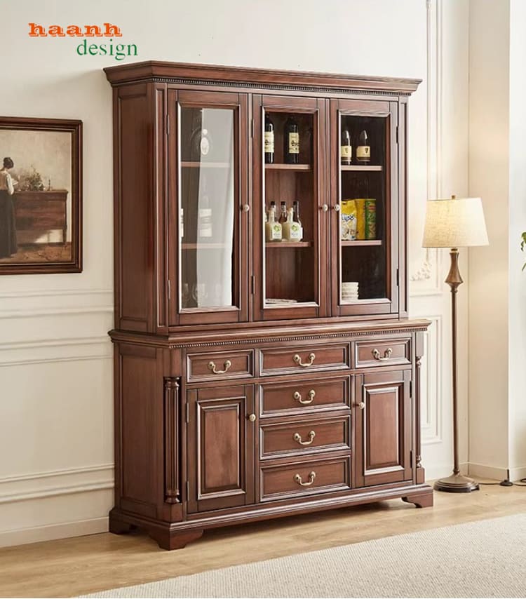 Mẫu tủ rượu đẹp phong cách tân cổ điển châu Âu-TCC 014