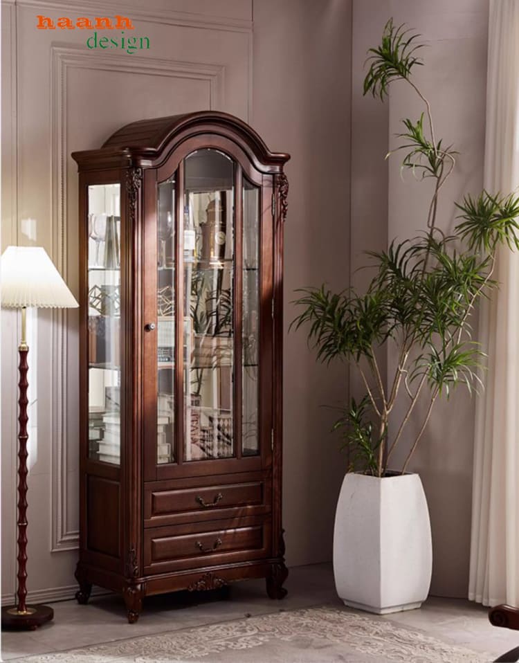 Mẫu tủ rượu phòng khách đẹp phong cách Pháp cao cấp-TCC 015