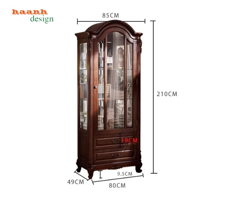 tủ rượu t&acirc;n cổ điển đẹp cao cấp sang trọng