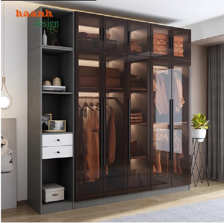 Lựa chọn tủ áo cánh kính phù hợp với phong cách nội thất-TCK 003