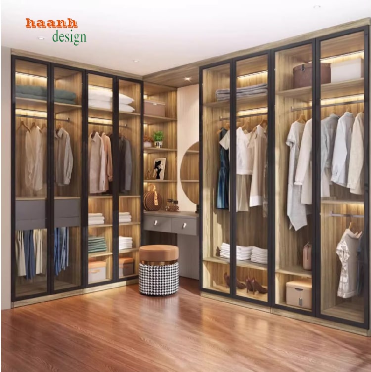 Tủ quần áo cánh kính – Đẹp từ thiết kế, bền từ chất liệu-TCK 008