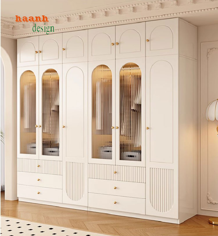 Đẹp mắt với tủ áo gỗ công nghiệp gia đình-TAH 011