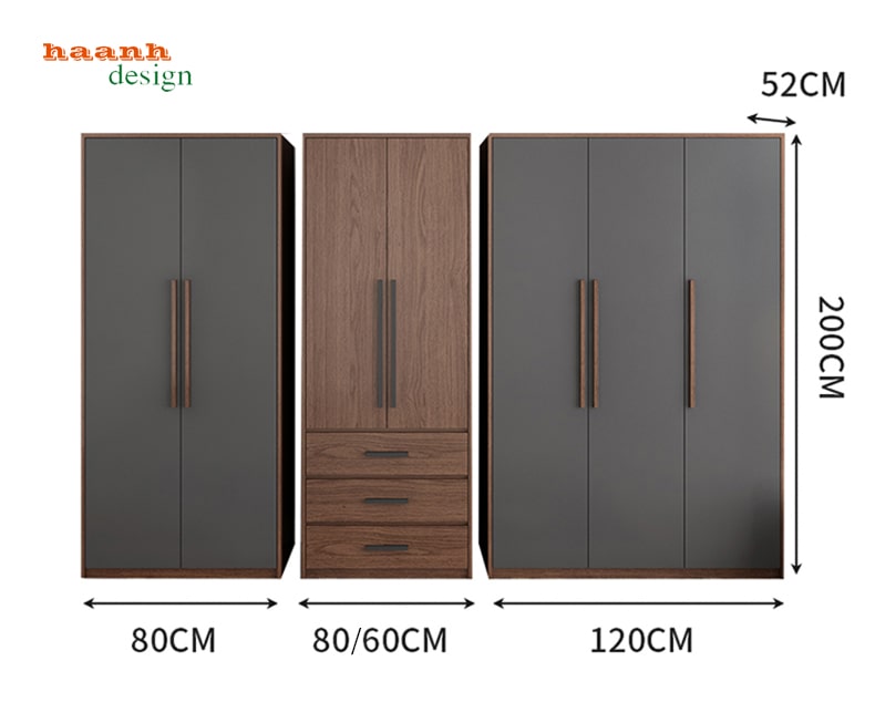 Tủ quần áo gỗ công nghiệp