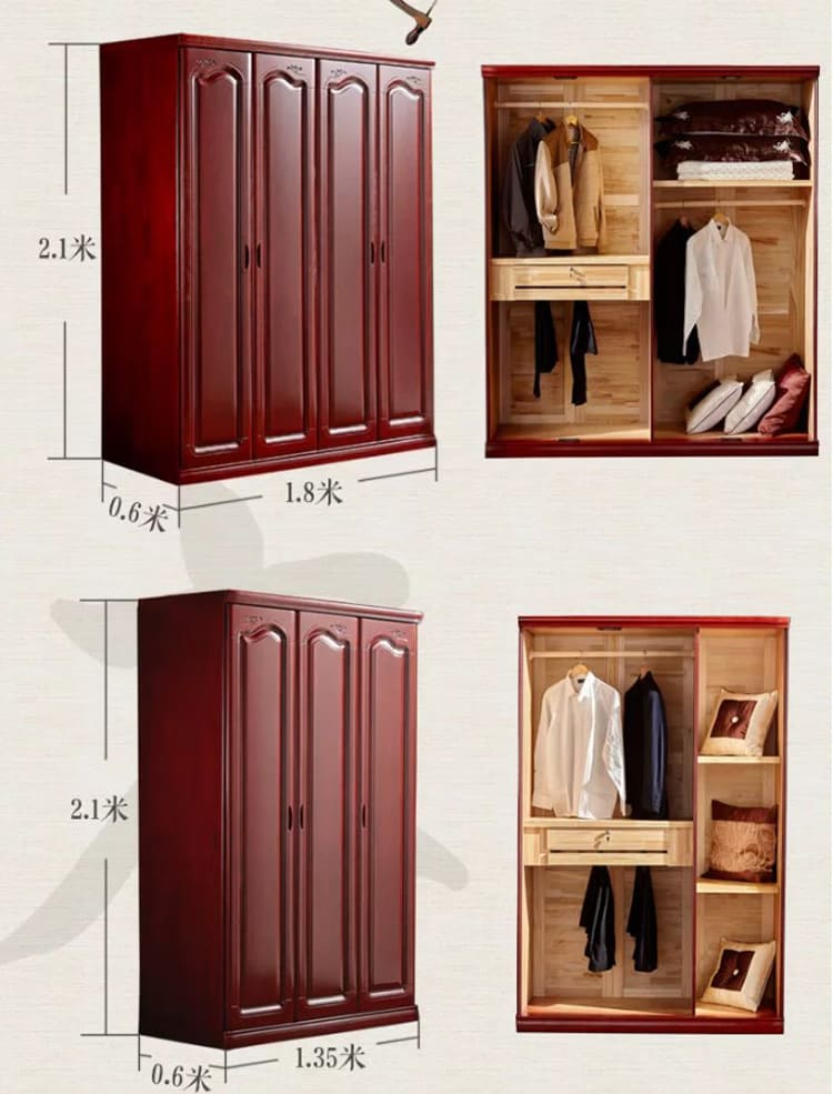 Tủ quần &aacute;o đẹp gỗ sồi cao cấp